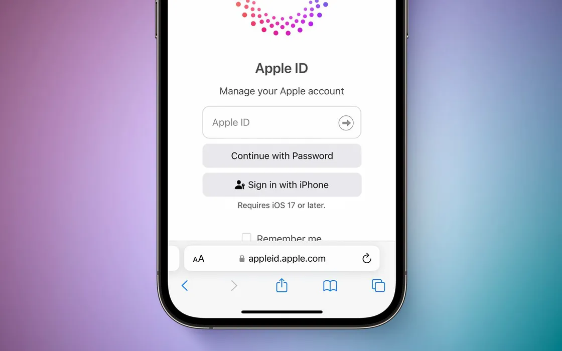 Apple ID: nuove modalità d'accesso con iOS 17, iPadOS 17 e macOS Sonoma
