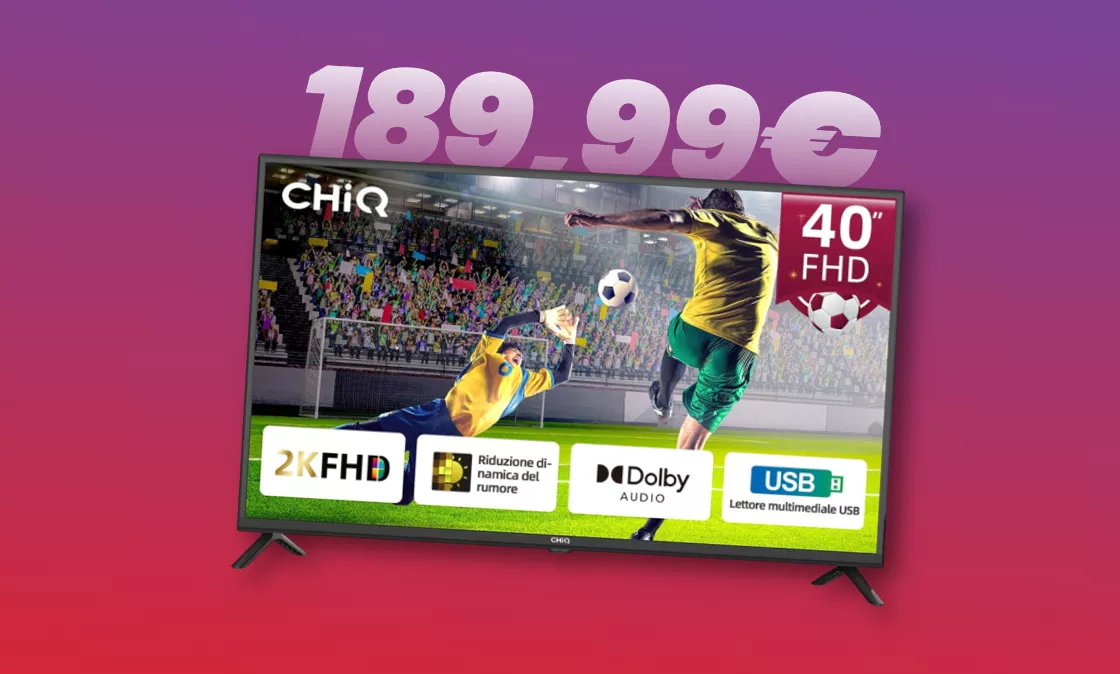 Su Amazon solo 190€ per un TV Full HD da 40 pollici