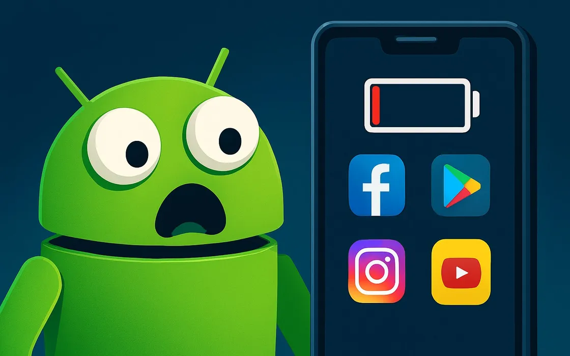 Android avvisa gli utenti: quali app stanno segretamente prosciugando la batteria?