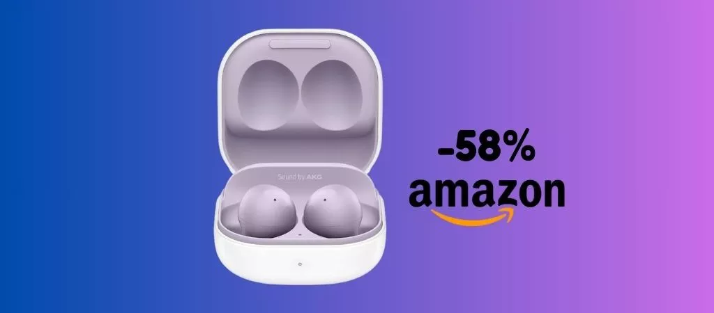 SCONTO del 58% per le Samsung Galaxy Buds2, solo su Amazon!