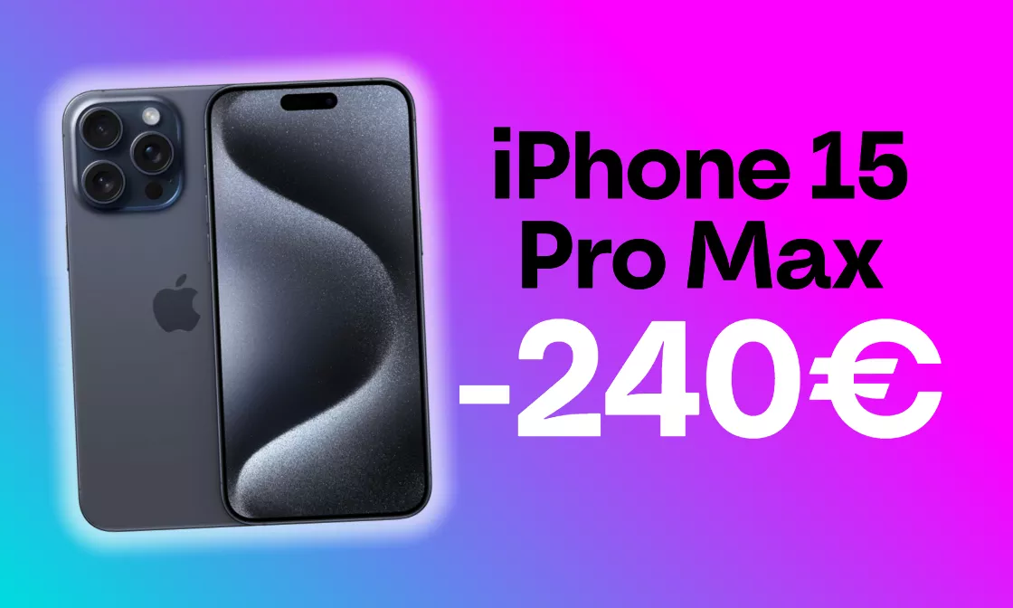 iPhone 15 Pro Max compatibile con Apple Intelligence: risparmia 240€