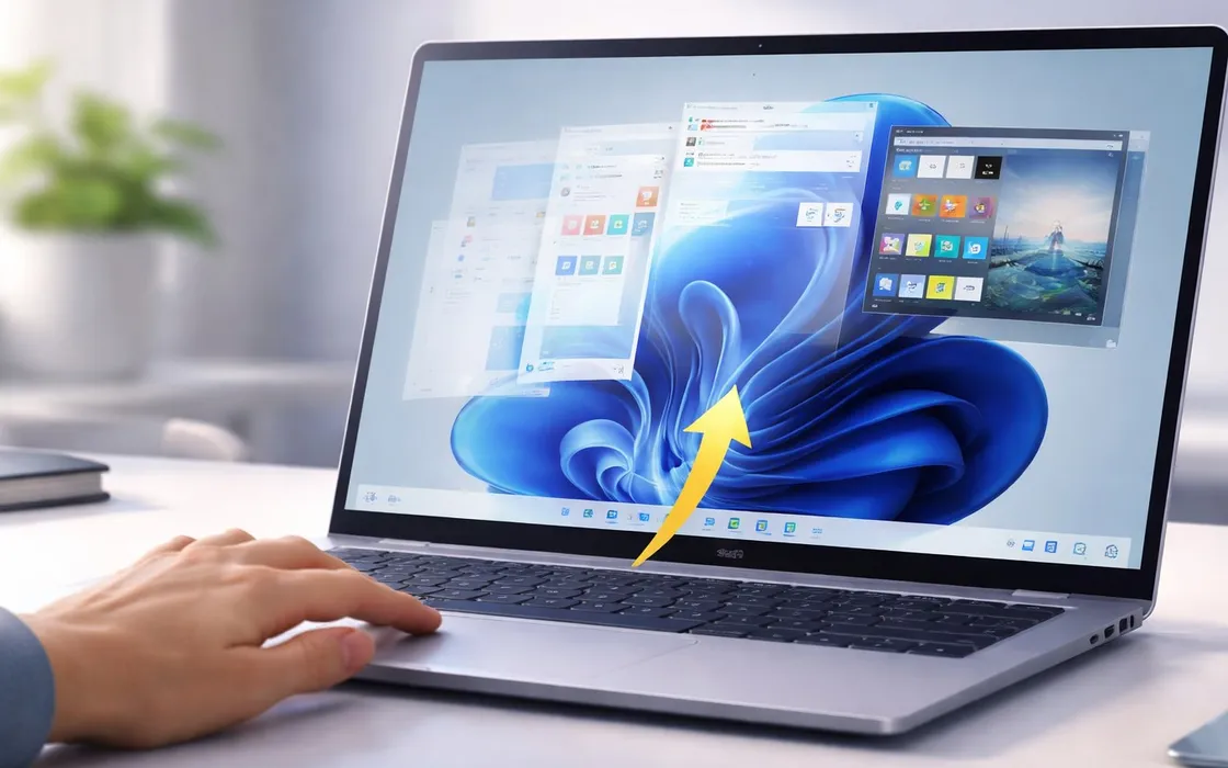 Windows 11, funzione stile macOS per mostrare il desktop al volo