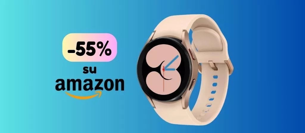 SOLO OGGI il Samsung Galaxy Watch4 SCONTATO del 55% su Amazon, corri a prenderlo!