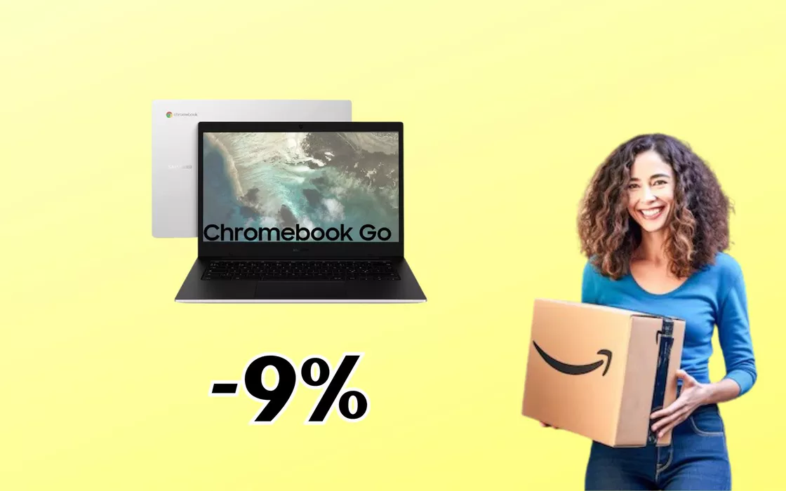 Il Chromebook di SAMSUNG da 14 pollici è in svendita su Amazon
