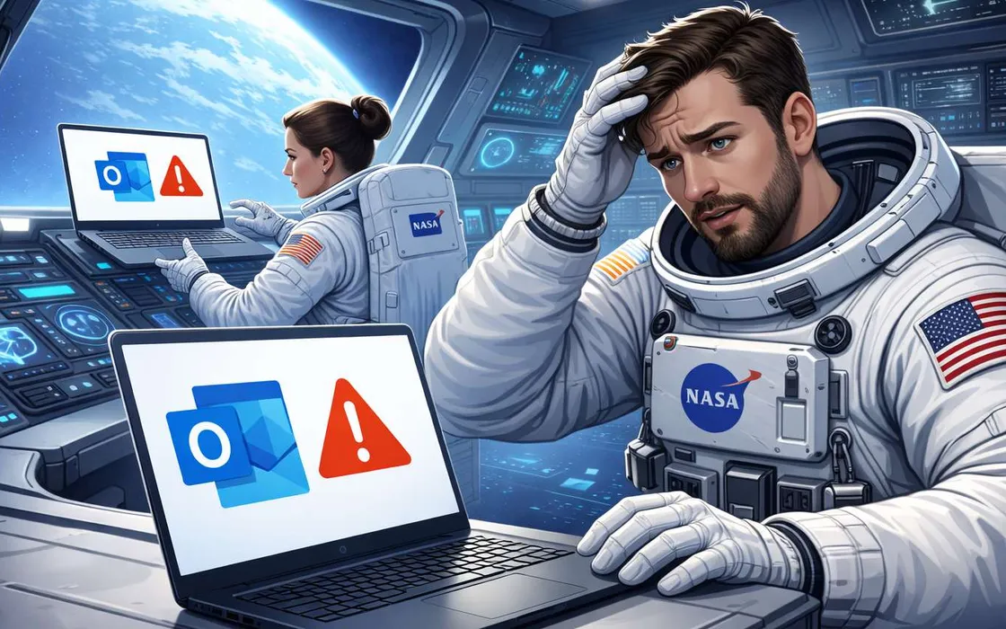 Comandante Artemis II: abbiamo due Outlook a bordo e non funzionano!