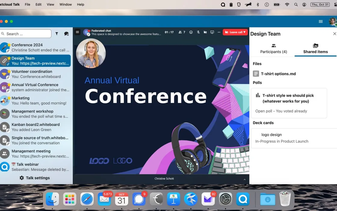 Nextcloud Talk: arriva l'alternativa open source a Microsoft Teams