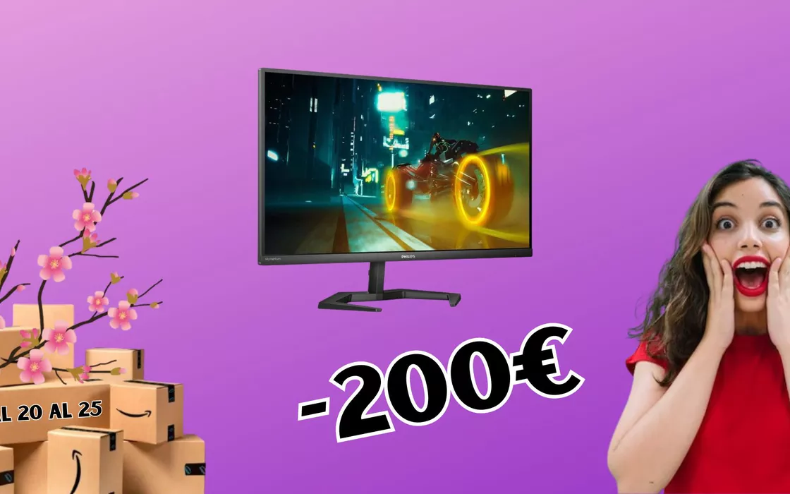 Monitor PHILIPS QHD da 27 pollici con 200 EURO di sconto su Amazon