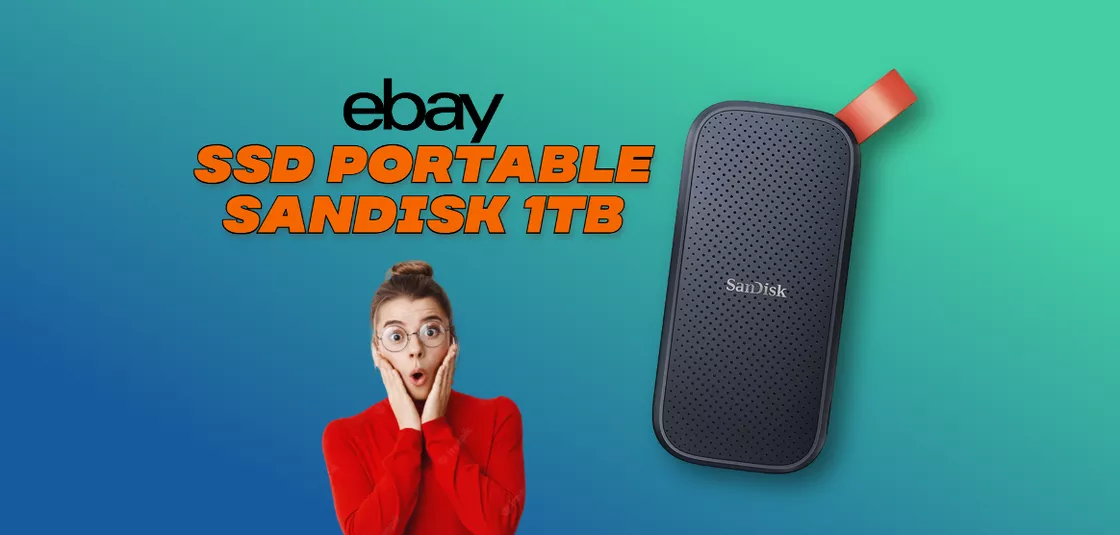 SSD Portable SanDisk 1TB: eBay sgancia la BOMBA con gli sconti eDays