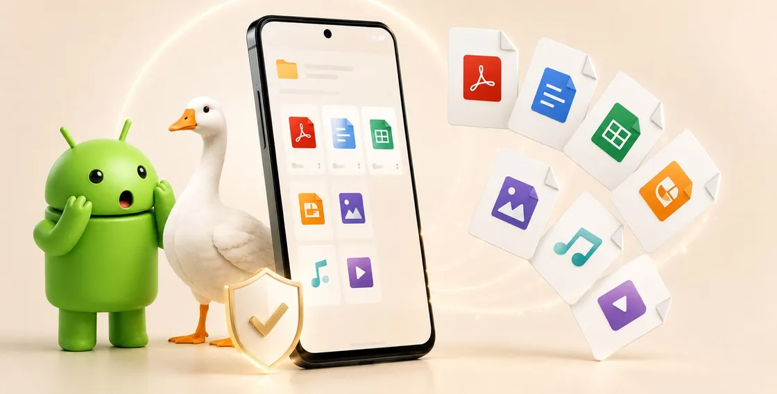 Gander apre file e documenti su Android senza bisogno di alcun permesso