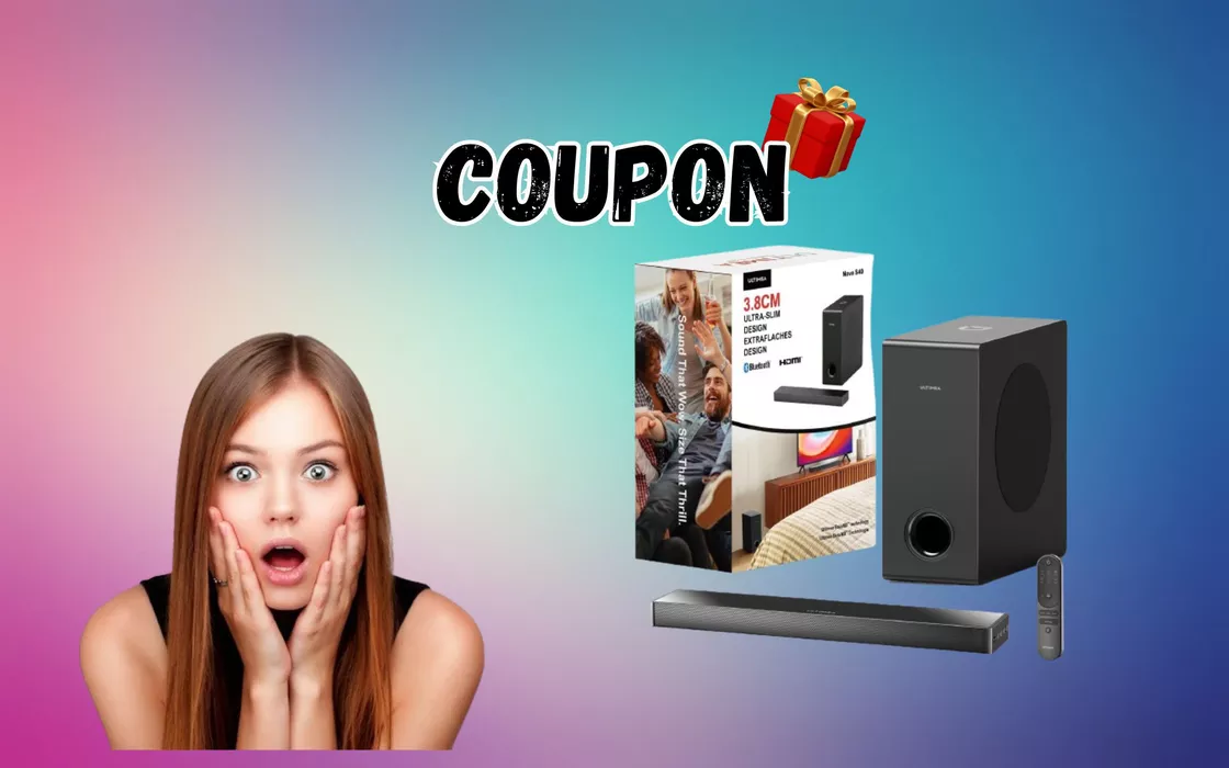 Soundbar e subwoofer in sconto con COUPON su Amazon vanno a ruba