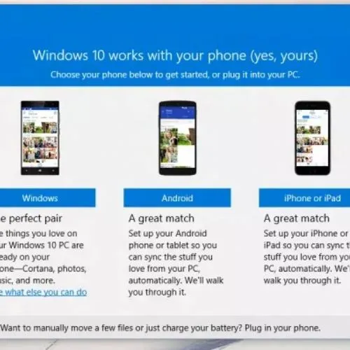 Collegare Windows 10 con Android ed Apple iOS
