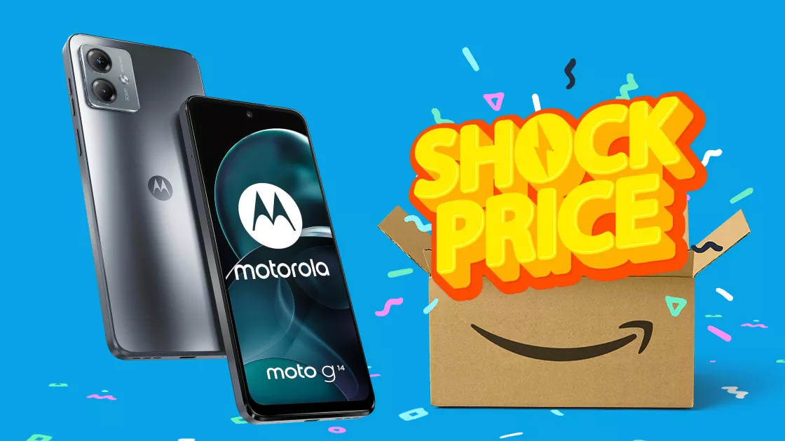 Motorola Moto G14 con doppia fotocamera 50MP: prezzo IRRISORIO su Amazon
