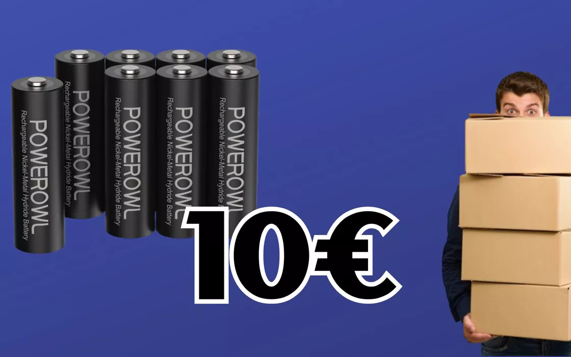 Basta ansia: ecco 8 batterie RICARICABILI che costano 10 EURO