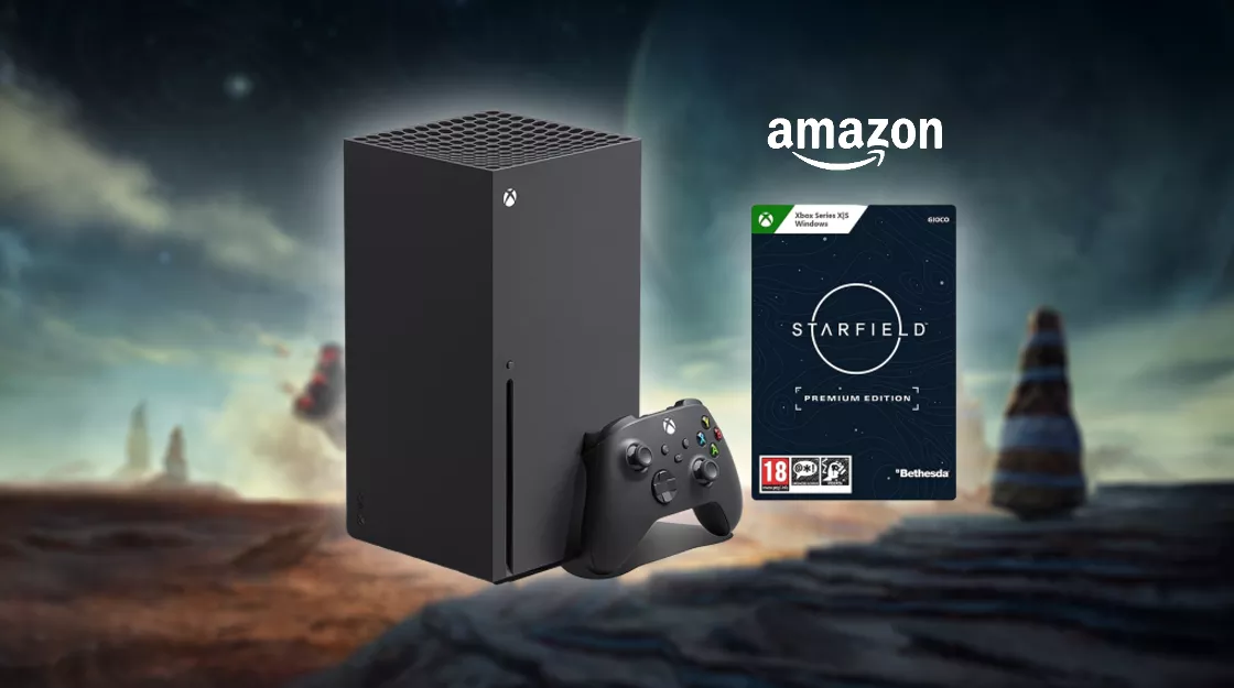 Xbox Series X con Starfield Premium Edition: prezzo SPAZIALE su Amazon