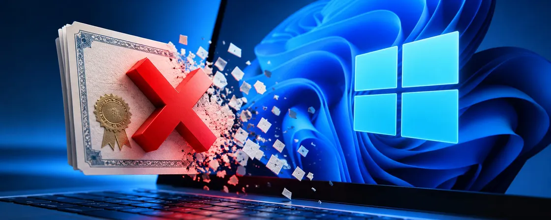 Windows 11, aggiornamento straordinario: Microsoft rimuove certificati compromessi