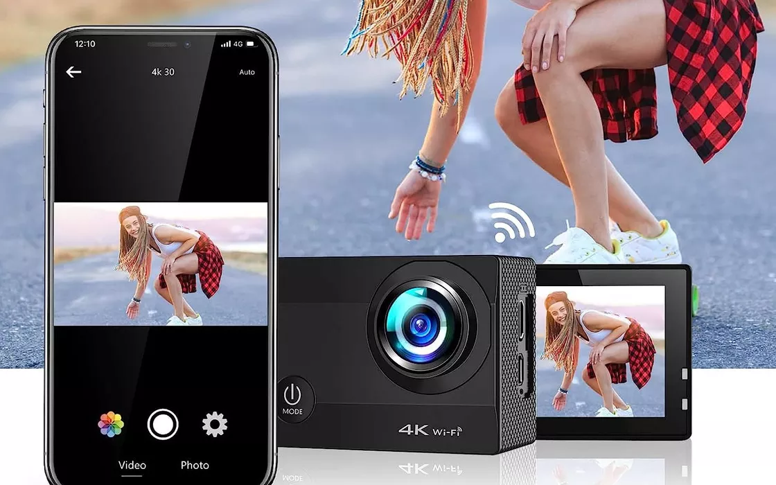 Action Cam 4K, costa appena 38€ su Amazon, ma ti offre video e foto di qualità PAZZESCA