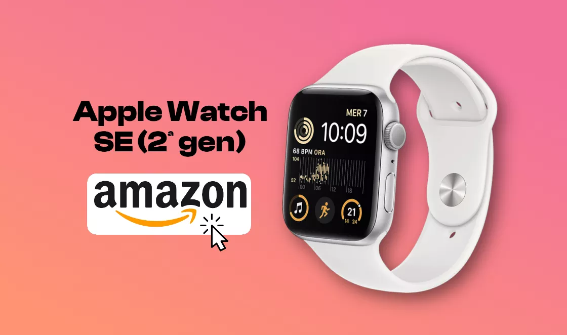 Apple Watch SE (2ª gen) 44mm in PROMO su Amazon: è compatibile con watchOS 10