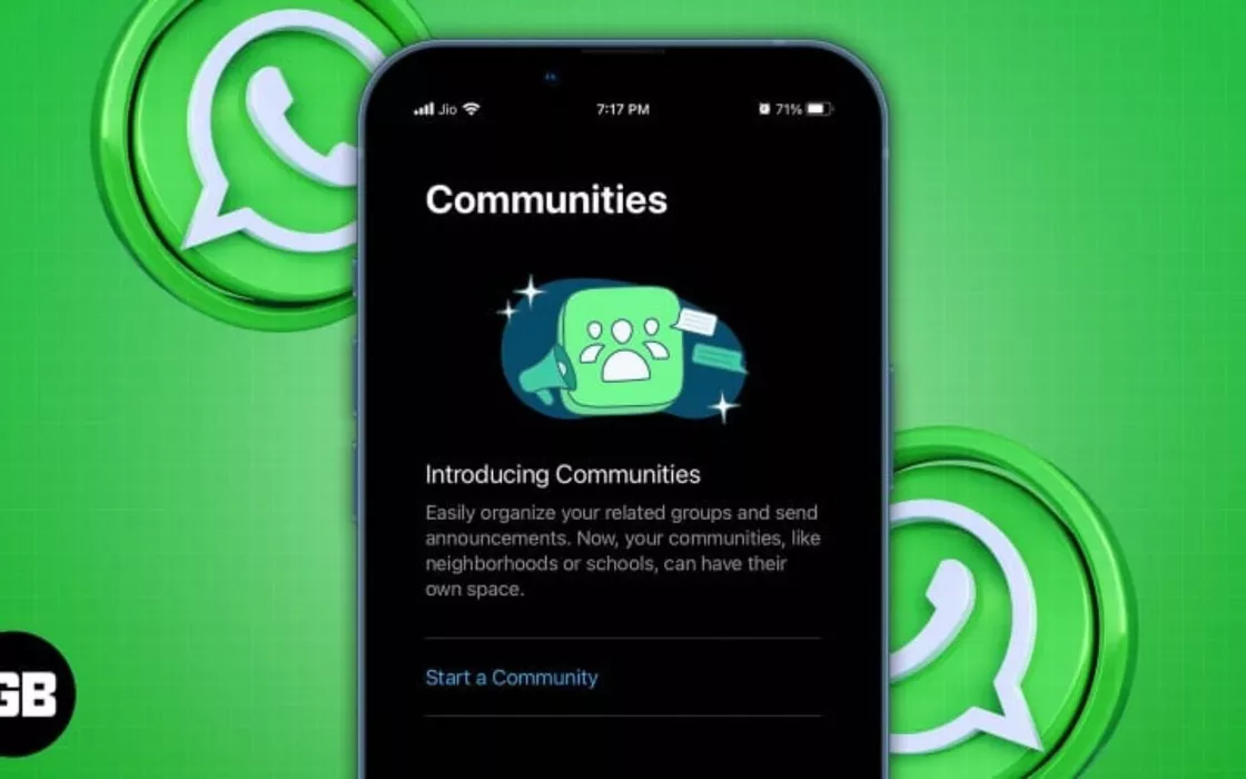 WhatsApp, nuovo aggiornamento beta per le community