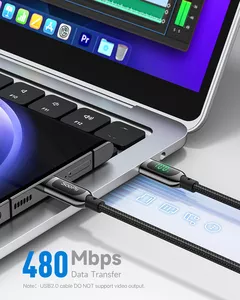 Cavo USB-C SOOPII con indicatore LED