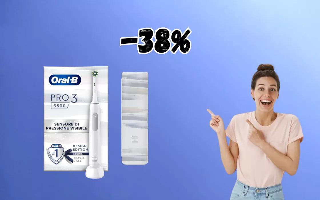 Lo spazzolino ELETTRICO di Oral-B che tutti COMPRANO al 38% di sconto