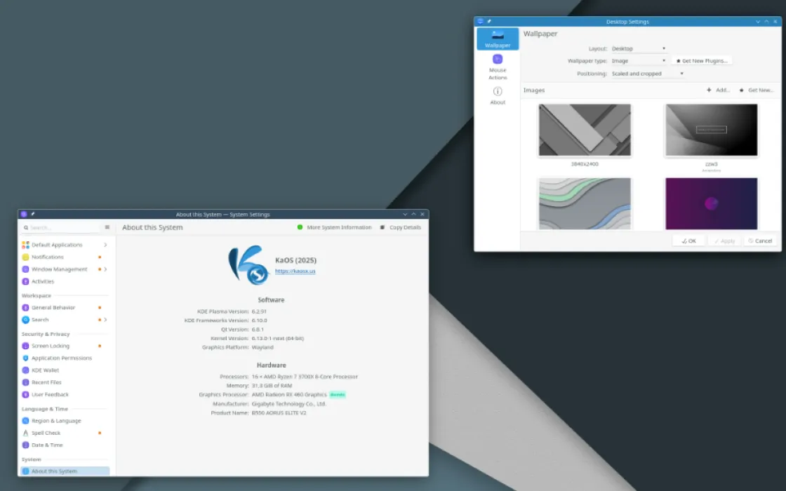 KaOS 2025.03 rilasciato con KDE Plasma 6.3 e kernel Linux 6.13