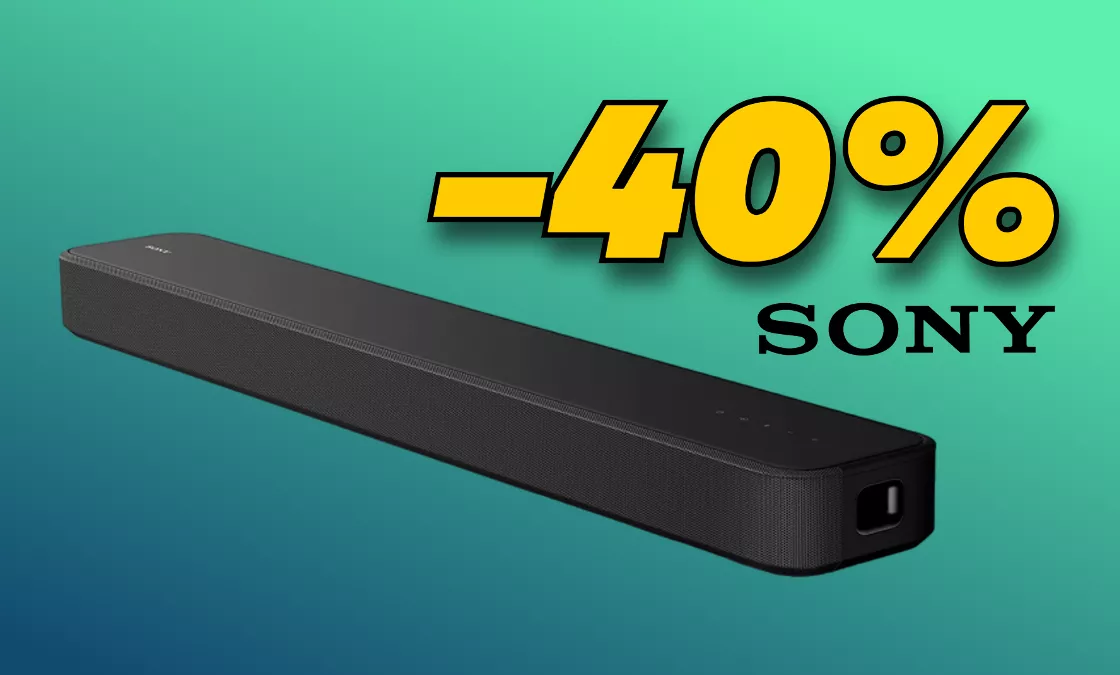 Soundbar Sony con Dolby Atmos: sconto CLAMOROSO del 40% su Amazon