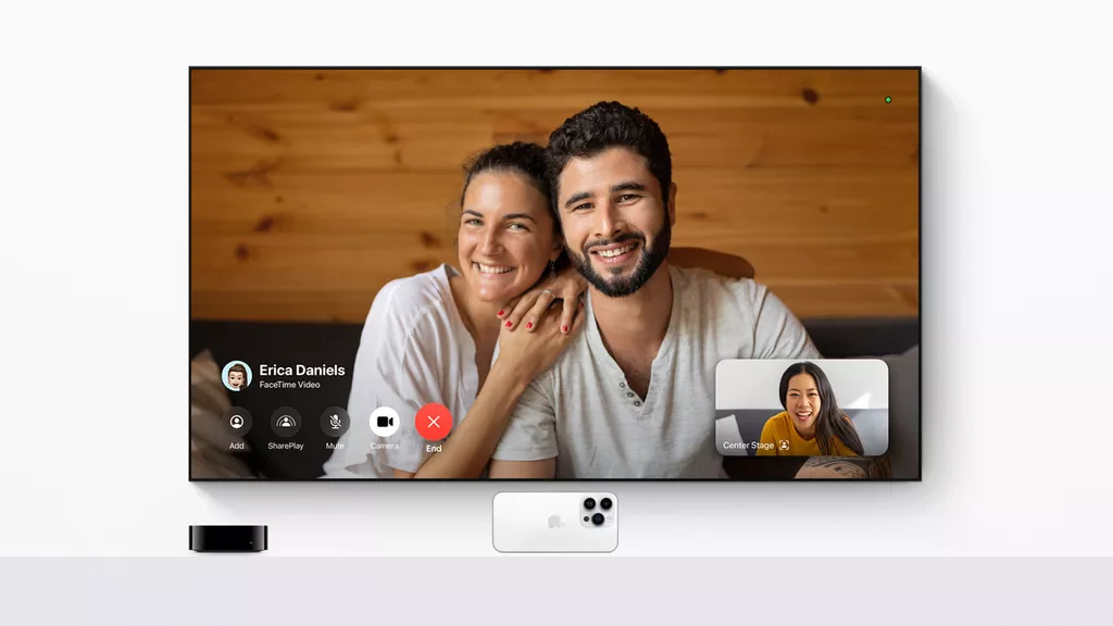 Apple TV con fotocamera
