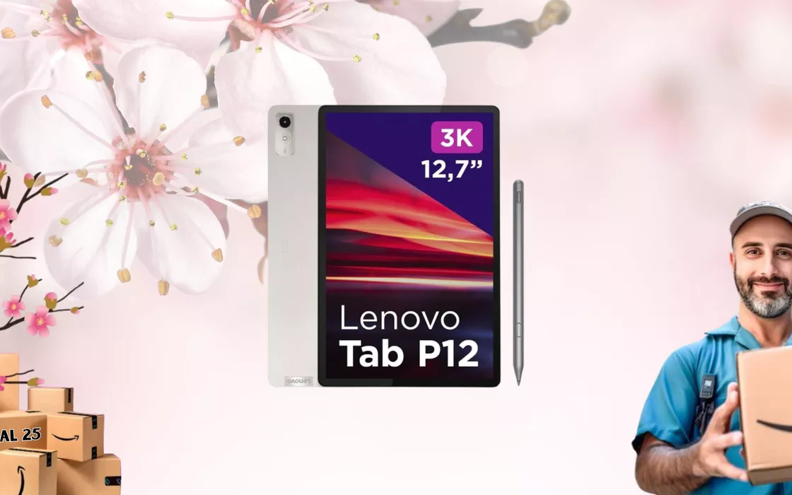 Lenovo Tab P12 con display 3K, il tablet meglio degli iPad SOTTOCOSTO oggi