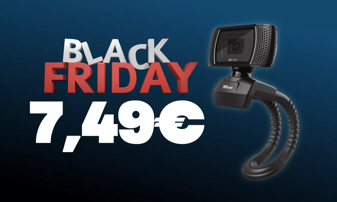 Meno di 8€ per la webcam HD di Trust con il Black Friday