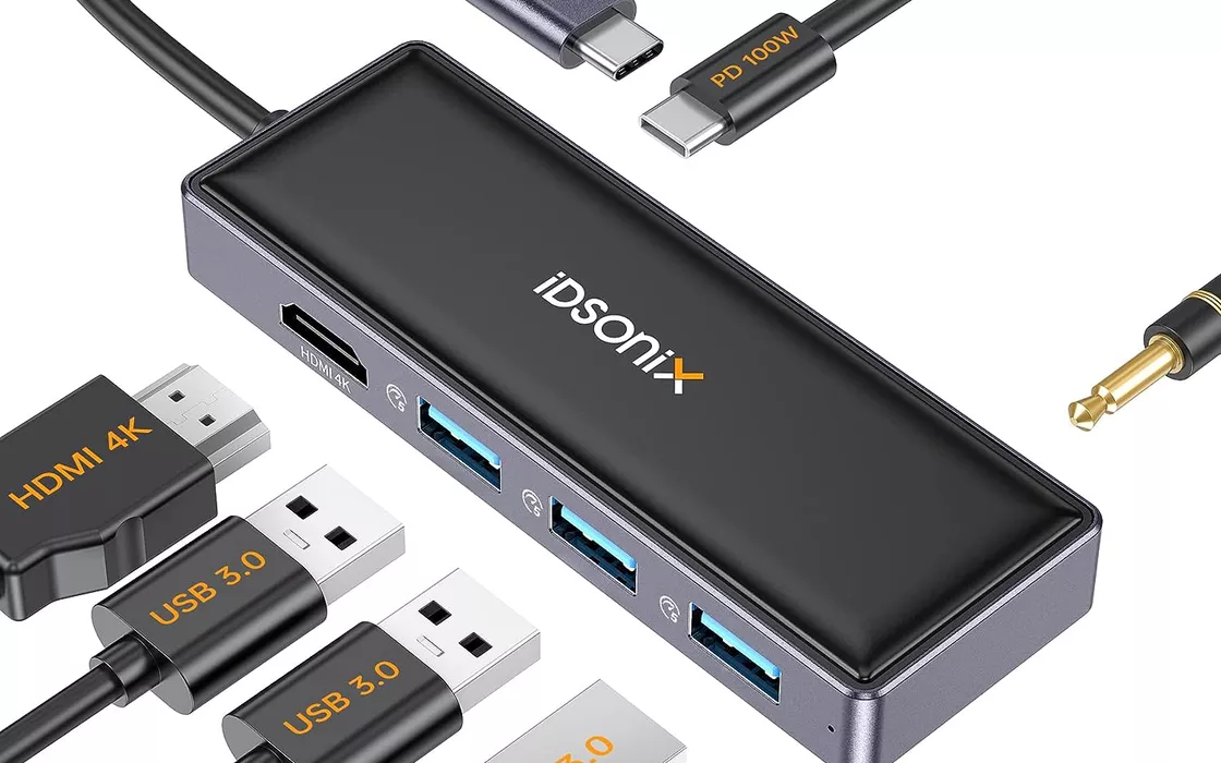 Hub USB-C iDsonix-SC: espandi le tue connessioni con appena 21e di spesa su Amazon