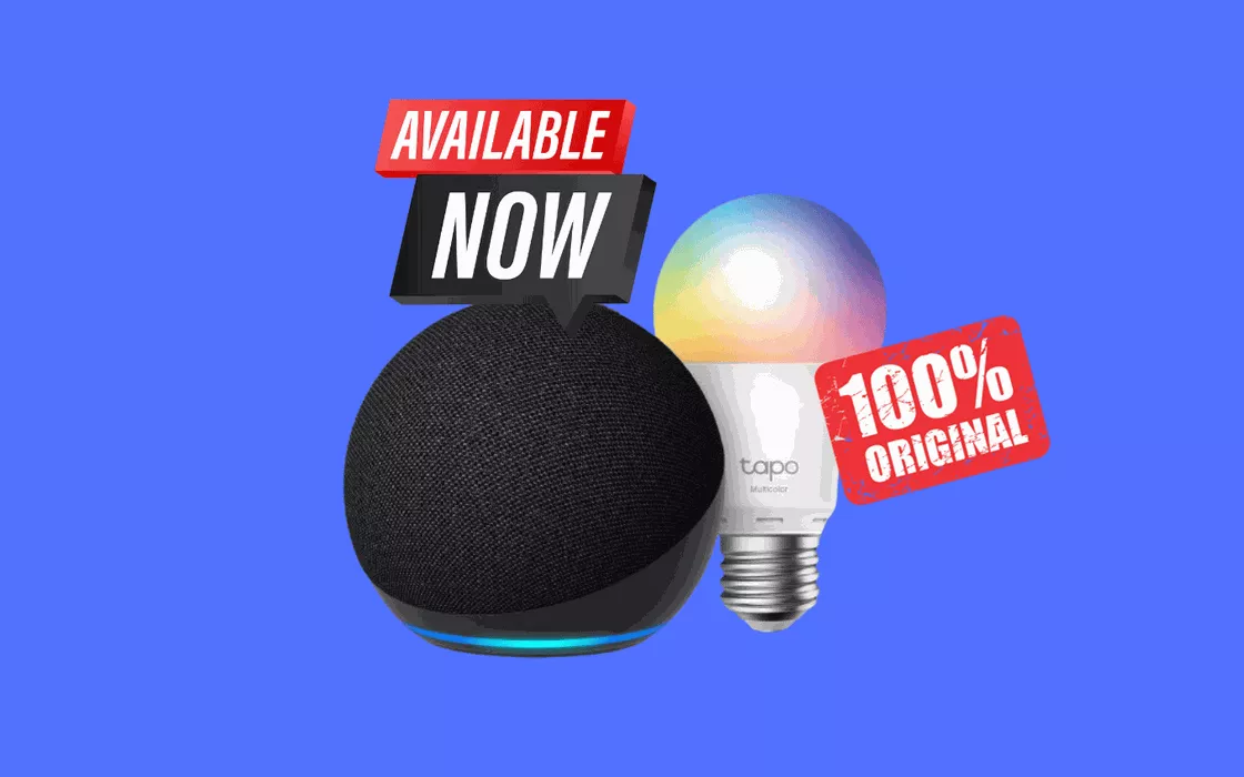 COMBO furbissima Echo Dot + lampadina Wi-Fi smart a 28€ per oggi