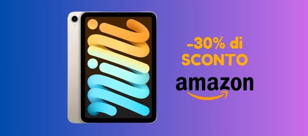 Apple iPad mini: su Amazon SCONTATO del 30%, corri a prenderlo!