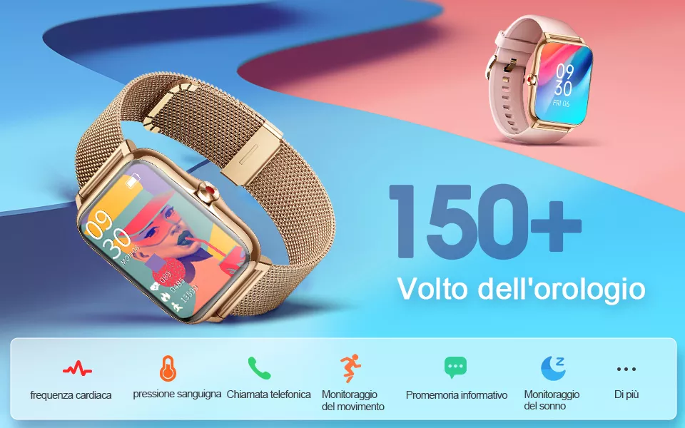 Smartwatch Bluetooth per donna con chiamate e risposta vivavoce: solo 37€ col coupon