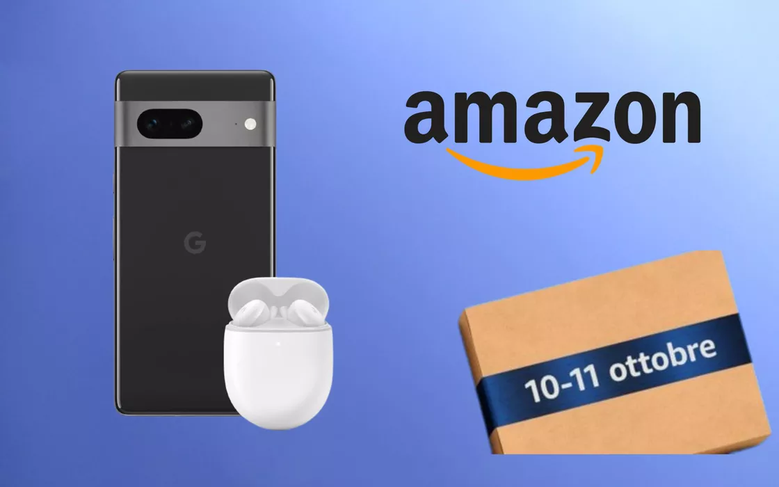 Google Pixel 7 con cuffie in regalo, prezzone Amazon con 220 € in meno