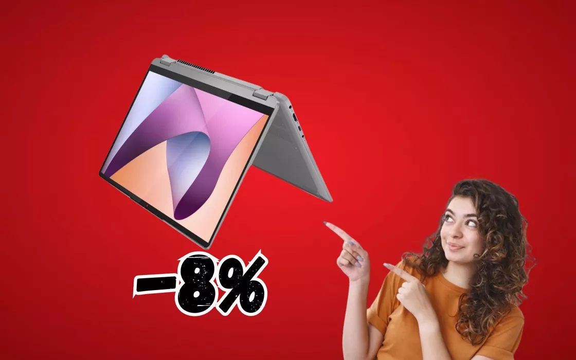 Il notebook LENOVO Flex touchscreen batte il MacBook, costa 600 € in meno