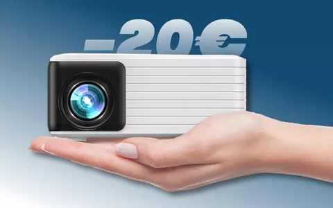 Mini proiettore portatile per esperienze cinematografiche (-20€)