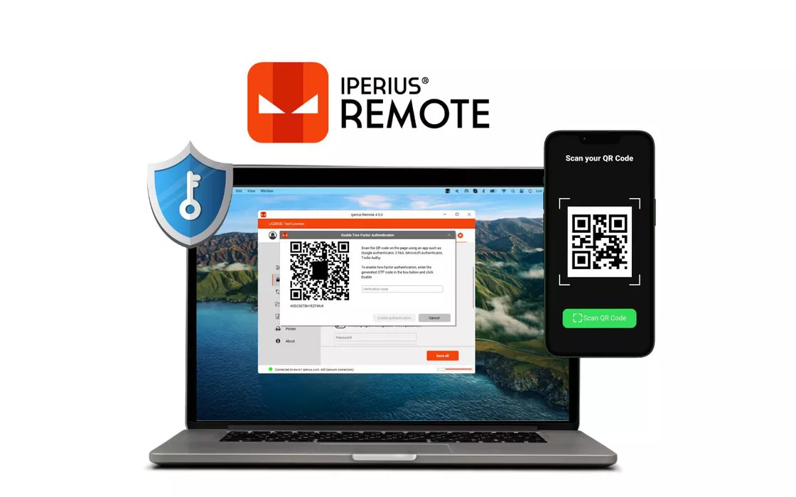 Desktop Remoto sicuro con Iperius Remote: 2FA, Crittografia end-to-end e TLS 1.3