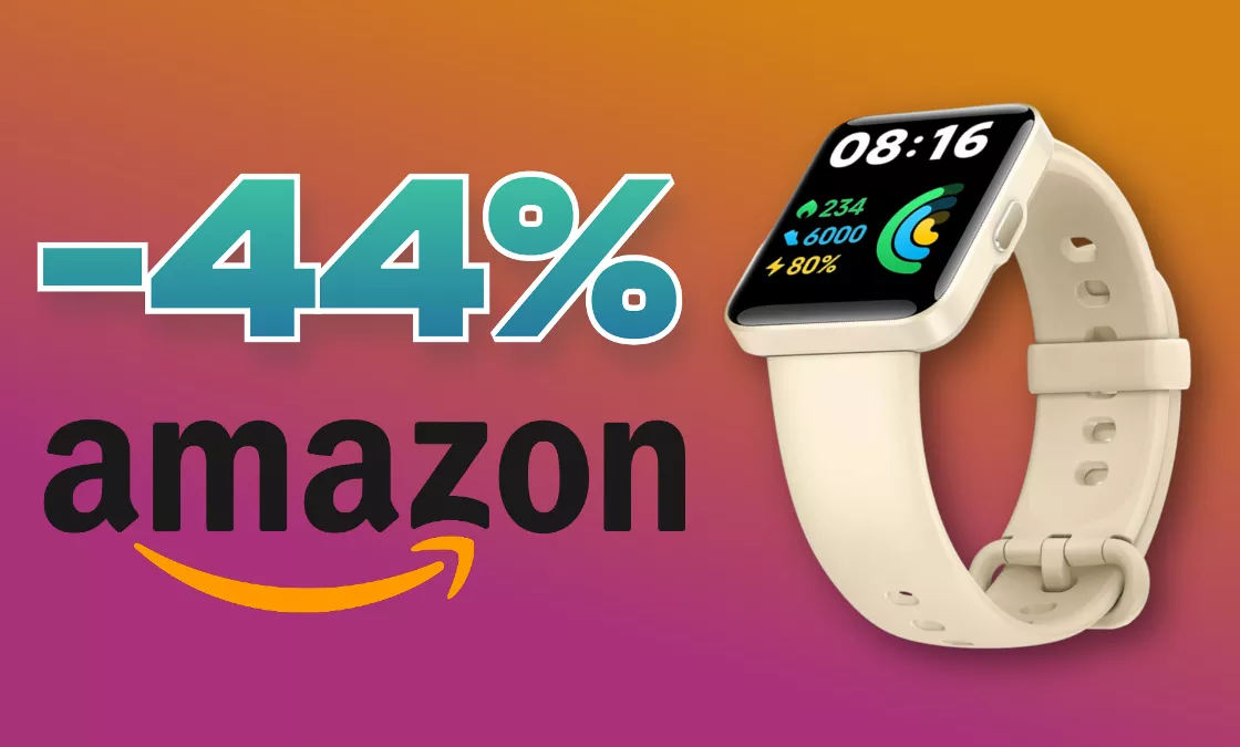 Xiaomi Redmi Watch 2 Lite: promo ASSURDA su Amazon (-44%)