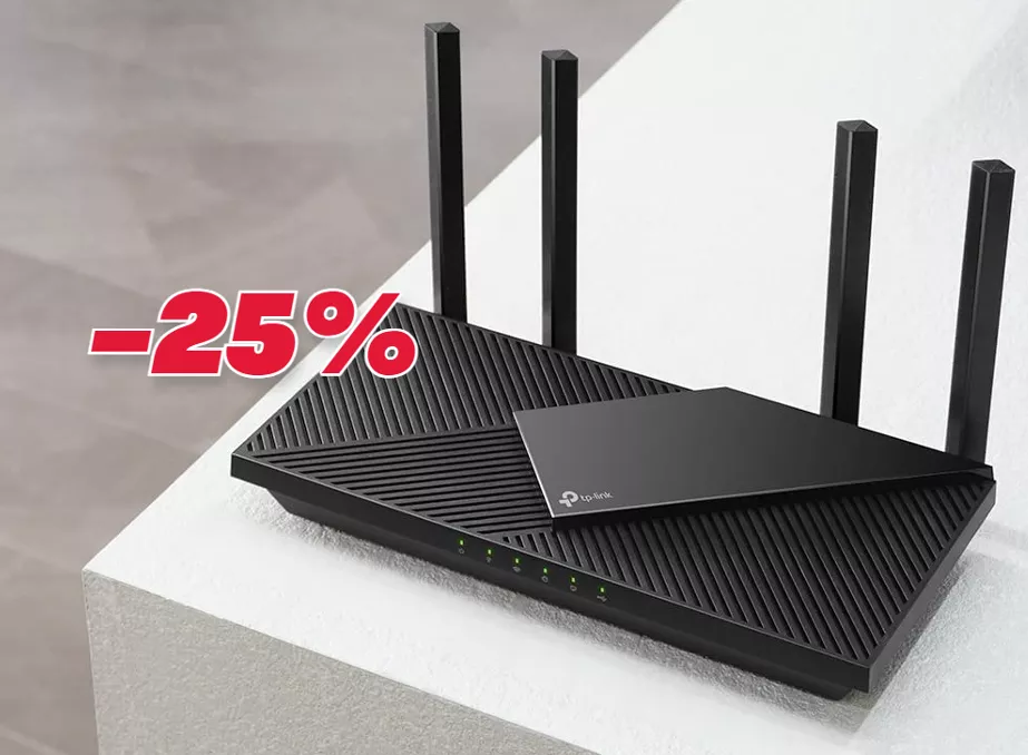 Il super router TP-Link con Wi-Fi 6 è SCONTATO del 25% su Amazon