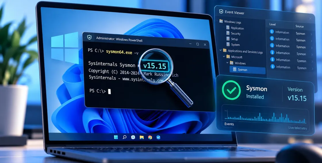 Sysmon è già installato in Windows 11? Come scoprirlo e quale versione stai usando
