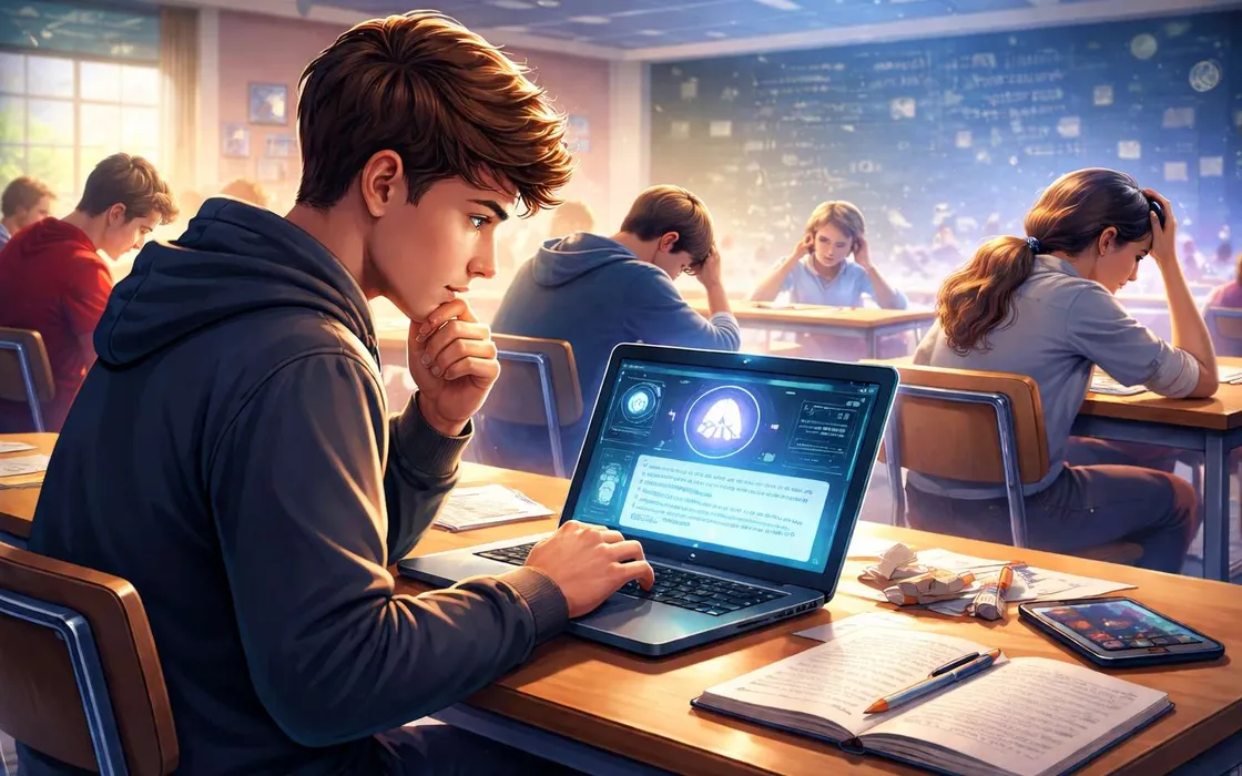 Scuola e AI, il paradosso che spinge gli studenti a scrivere peggio