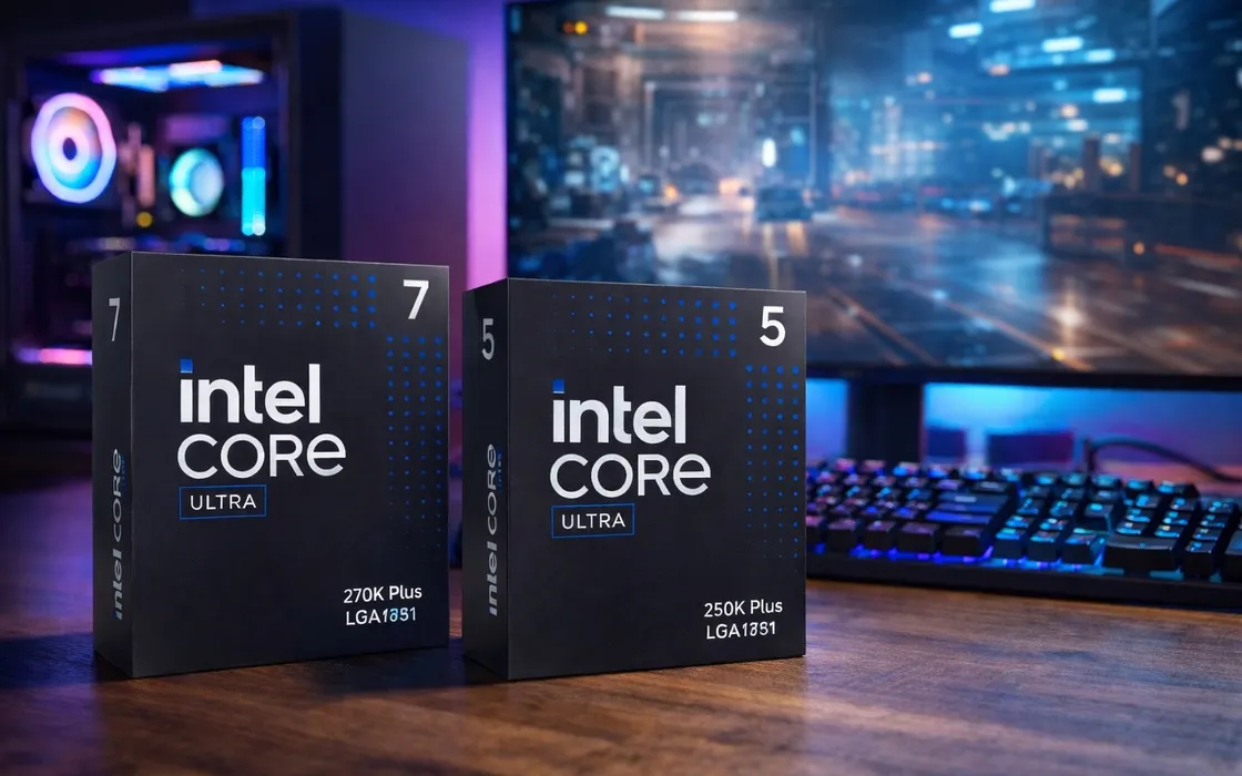 Intel lancia Core Ultra 270K Plus e 250K Plus: cosa cambia nel gaming
