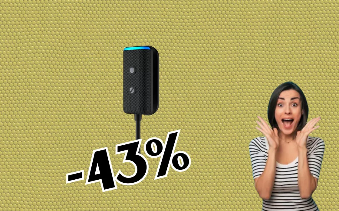 Il nuovo ECHO che porta ALEXA in auto oggi costa il 43% in meno