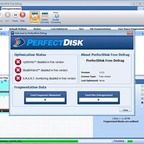 Deframmentare il disco fisso gratis con Raxco PerfectDisk