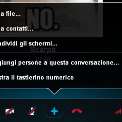 Come condividere schermo in Skype