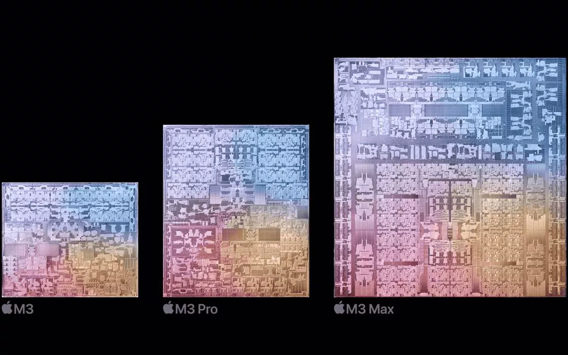 Differenze tra chip Apple M3 e i predecessori M1 e M2