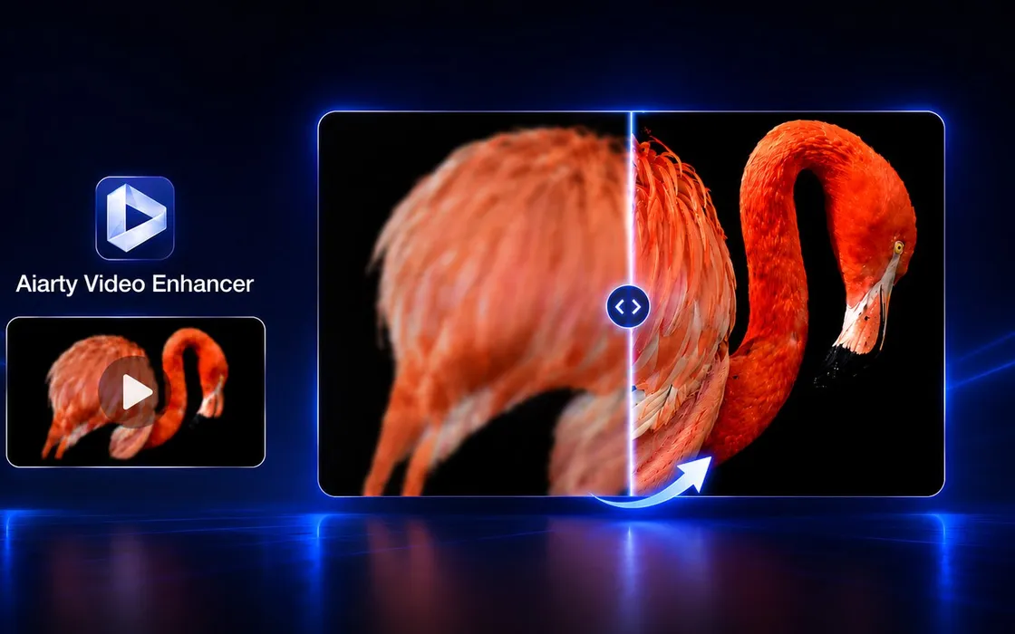 Vecchi video sfocati e rumorosi? Aiarty Video Enhancer li migliora fino al 4K con l'AI