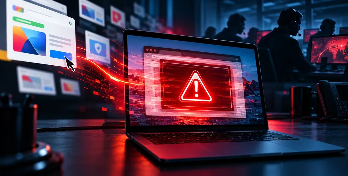 Browser bloccato e falso virus: la truffa che sfrutta Google Ads
