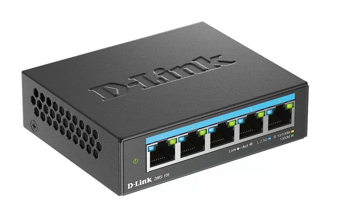Switch non gestito D-Link DMS-105 con 5 porte multi-gigabit: prezzo FOLLE su Amazon