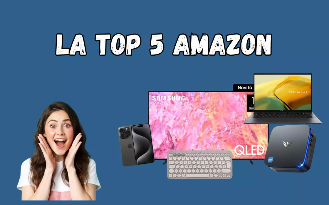 TOP 5 del giorno su Amazon: TV, PC e iPhone a prezzi STRACCIATI